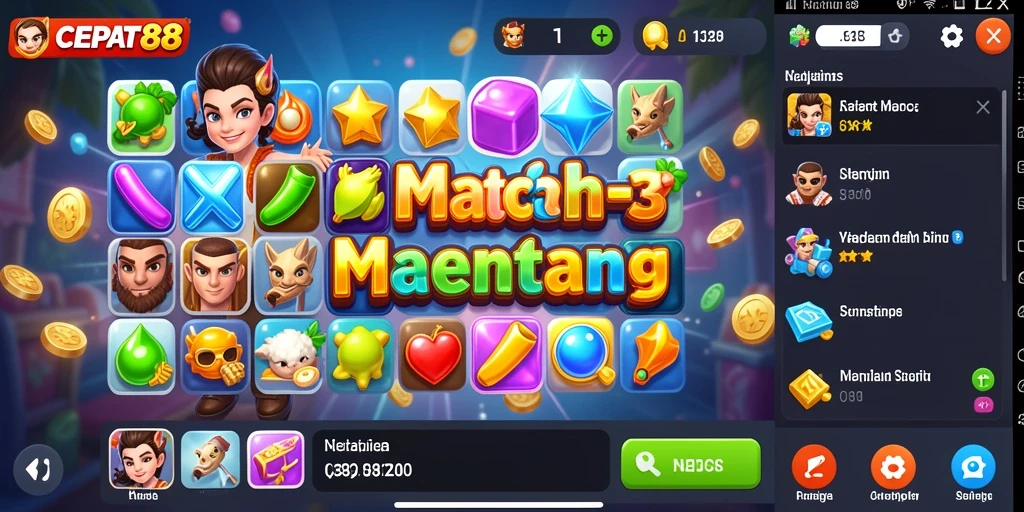 Tampilan gameplay seru di CEPAT88 dengan item yang cocok.