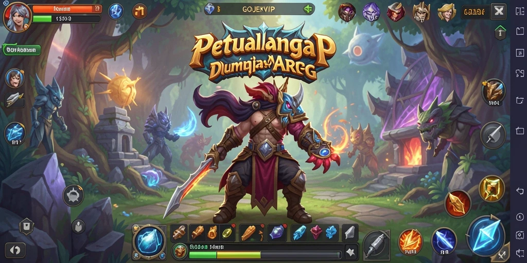 Tampilan gameplay epik dari GOJEKVIP dalam dunia ARPG yang penuh aksi.