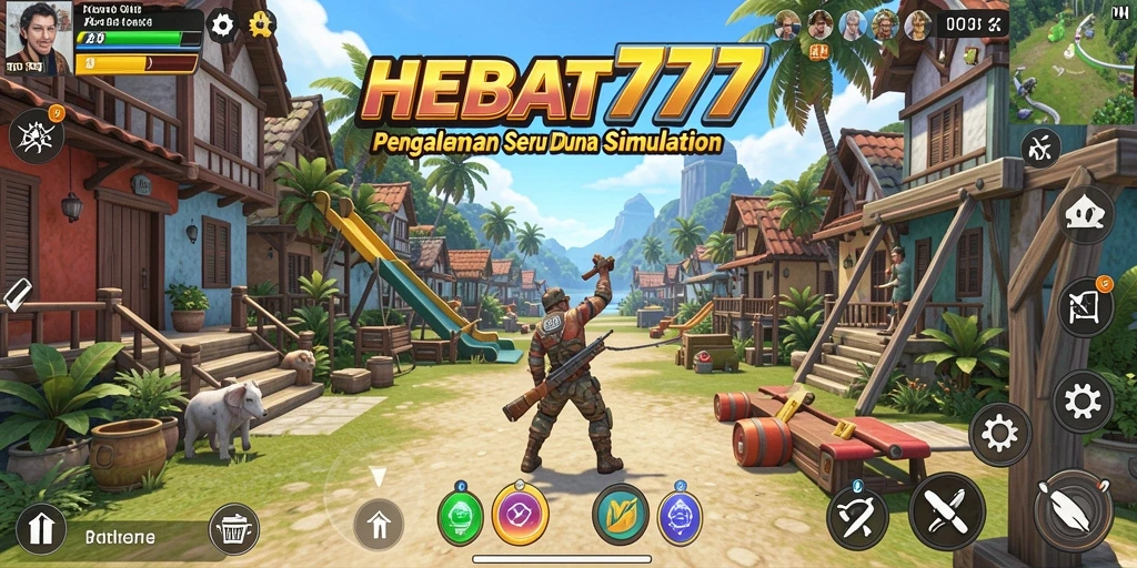 Tampilan gameplay HEBAT777 dengan elemen simulasi menarik.