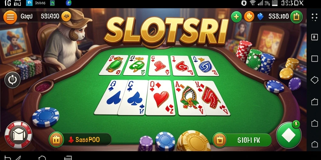 Screenshot gameplay SLOTSRI menampilkan momen seru saat bermain Gaple.